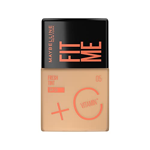 Base de maquillaje Fit Me Fresh Tint con Vitamina C, 05 Maybelline NY